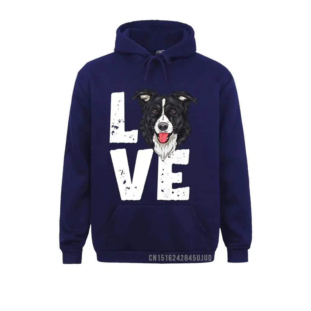 

Funny Border Collie Love Head Dog Lover Premium Pullover Sweatshirts Hoodies Faddish Hip Hop Sportswears Print Young