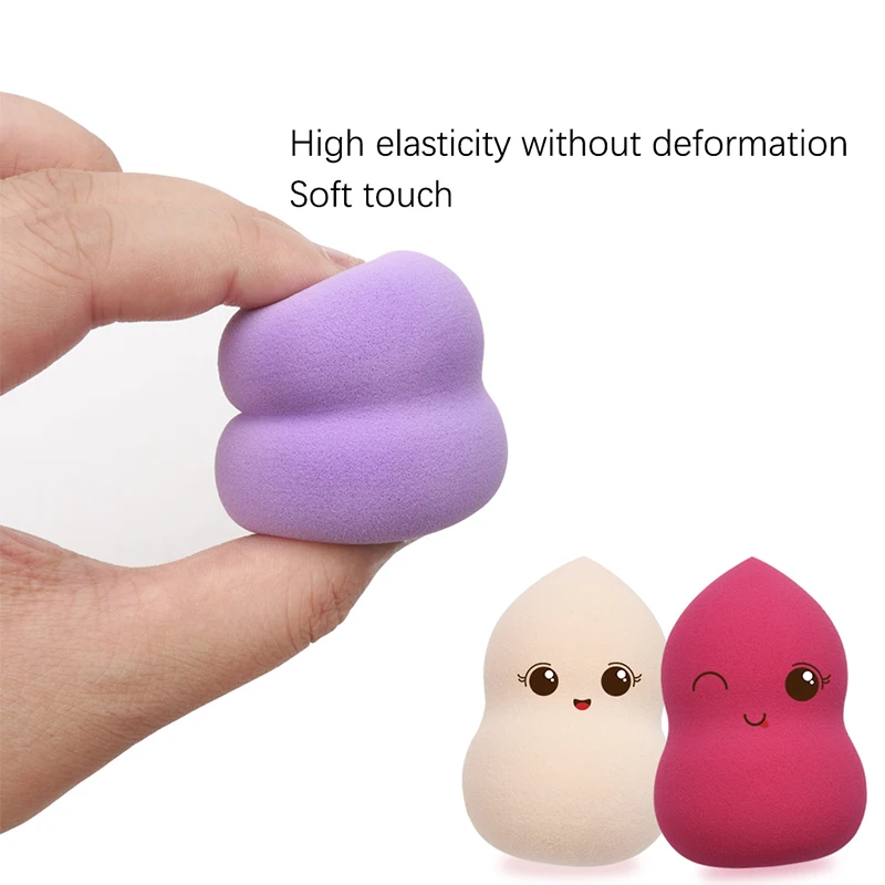 1 pc Makeup Sponge calabash Shape Makeup Soft Foundation puff Concealer Mixed cosmetic makeup sponge tool