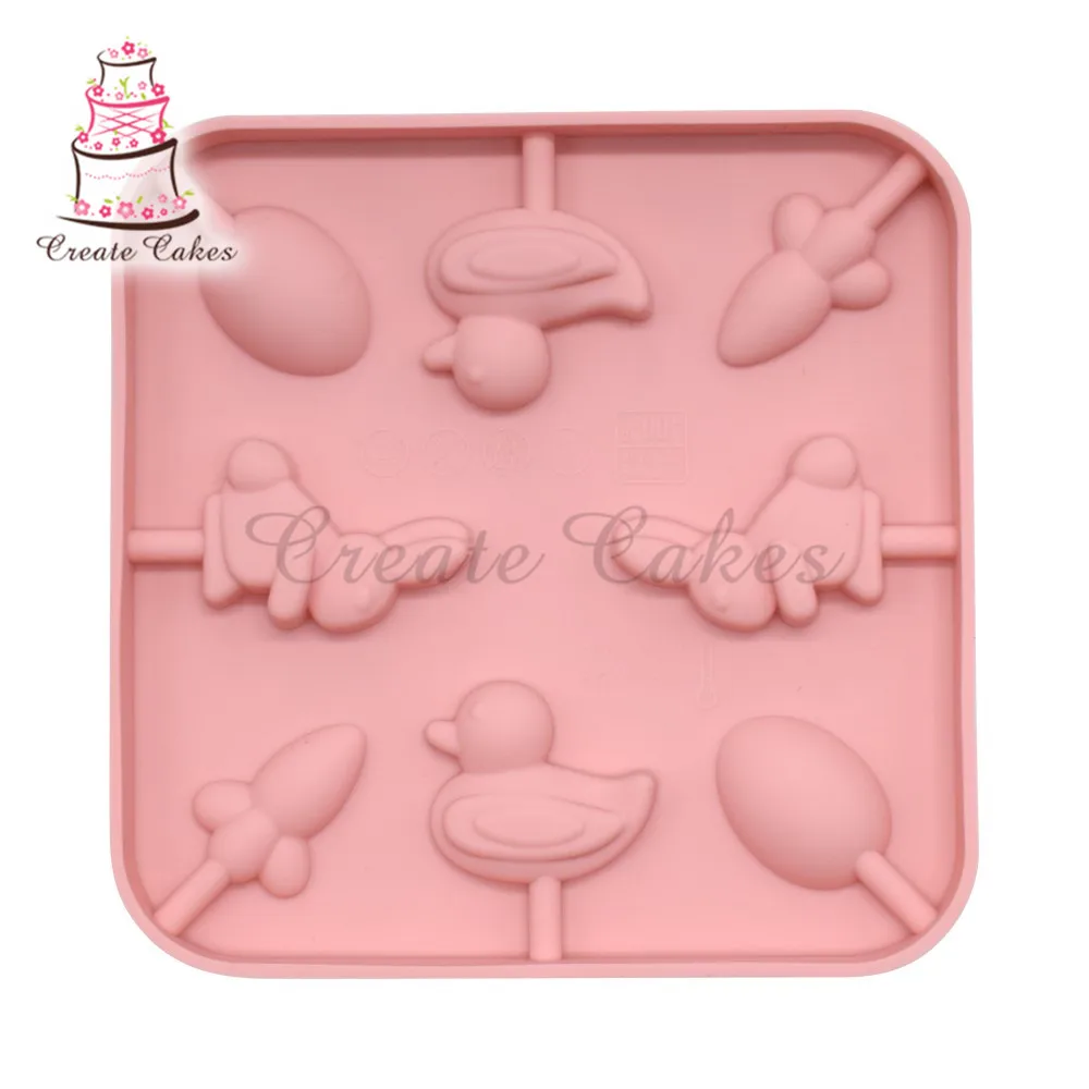 New Fruit Silicone Lollipop Mold Animal Cake Decorating Suppplies 3D Snack Tool For Same as Snack Party Kitchen Bakeware