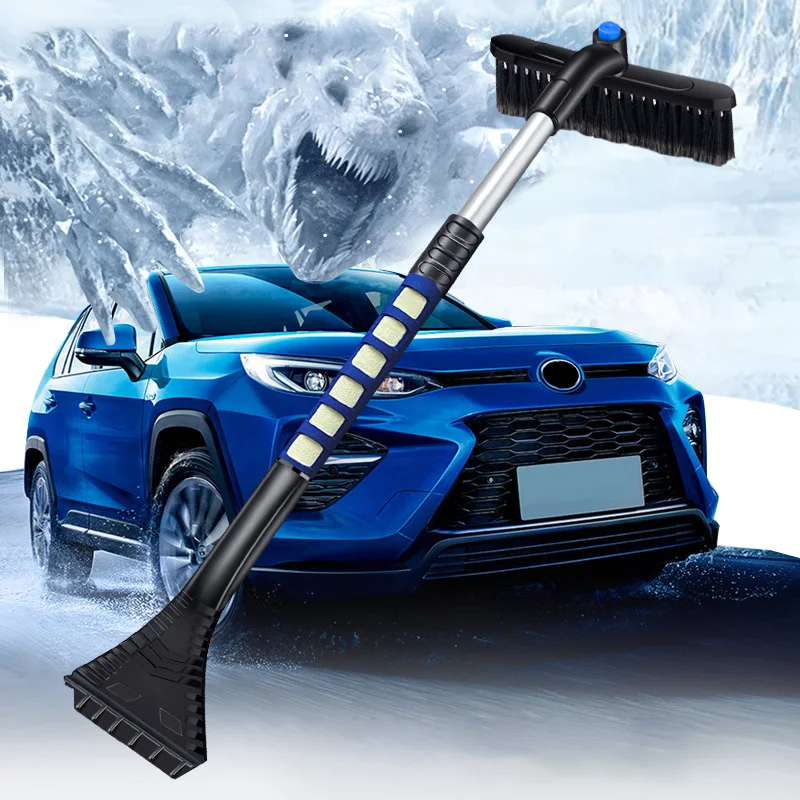 High Quality Car Vehicle  Retractable Snow Brush Truck Ice Scraper Removal Tool Scraping Snow Shovel For SUV/MPV