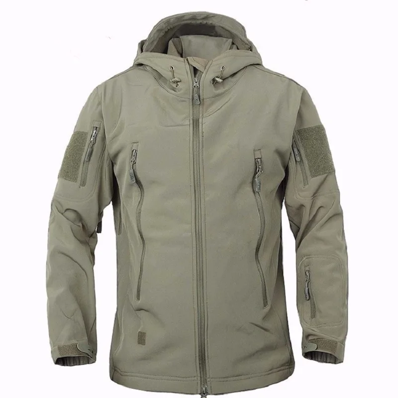 Outdoor Sports Men Upgraded Lurker Shark V5.0 soft shell   Male Waterproof Camouflage Fleece Lining Coat Jackets