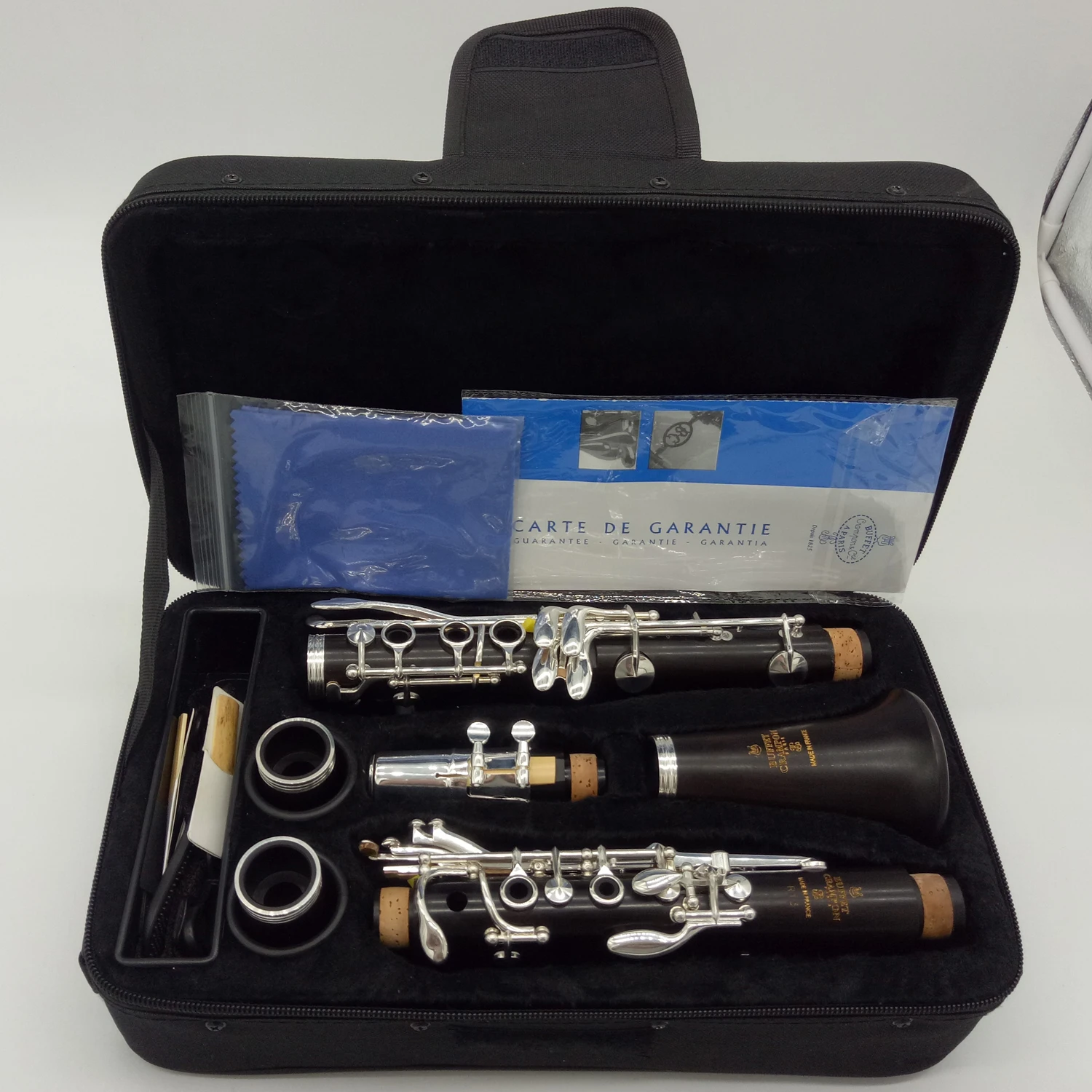 Free Shipping Music Fancier Club Ebony Wood Bb Clarinets R13 PRESTIGE Major Professional Clarinets Silver Plated Keys 17