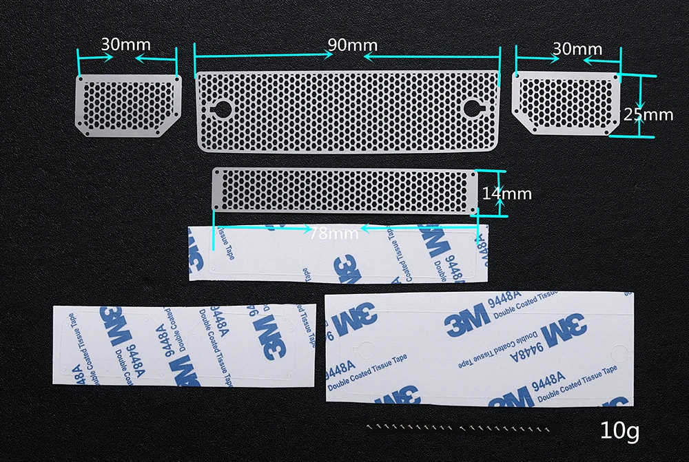Stainless Steel Mesh Grille Intake Grille Cover For 1/10 TRAXXAS TRX-6 88096-4 G63 TRX-4 G500 RC Crawler Car Accessories