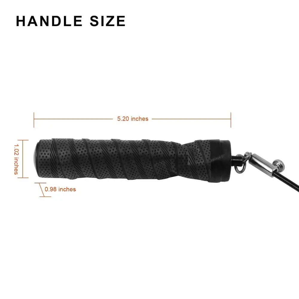 Cable de acero pesado para saltar, cuerda de velocidad para Fitness, revestimiento de goma de PVC sólido, rodamiento, Cable de alta velocidad