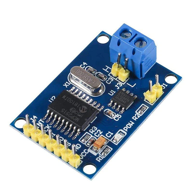 Imagem -05 - Pode Bus Módulo Tja1050 Receptor Spi Módulo Compatível com Arduino Raspberry pi Peças Mcp2515