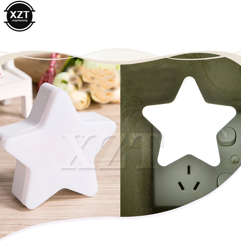 Luz LED de noche de moda para dormitorio de bebé, lámpara de cama de colores con enchufe europeo y estadounidense, control de luz inteligente, luz colorida romántica