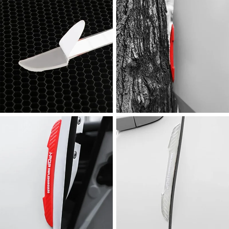 Auto Car Door Edge Protection Guards, Molding Protection Strip, Scratch Protector, Car Door Crash Bar, 6pcs por conjunto