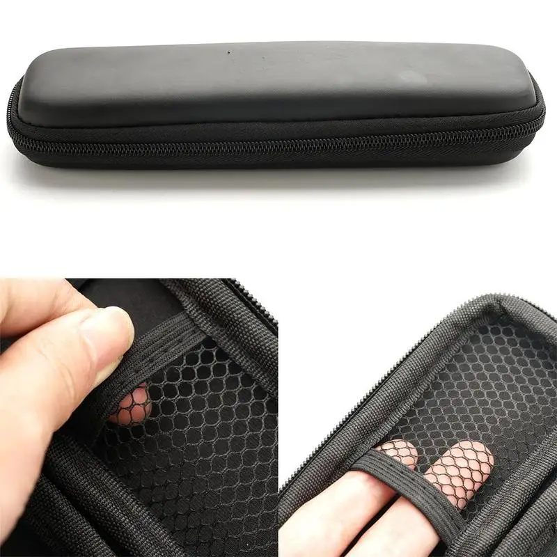 Portable EVA Black Hard Shell Pencil Case Protective Storage Pencil Case Carrying Pen Box For Pen Earphone Organize Pen Case