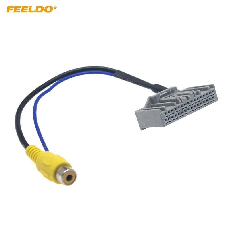 

FEELDO Car Parking Reverse Rear Camera Video Plug Converter Cable Adapter For Honda Jade/Crider OEM Car Head Unit Models #2398