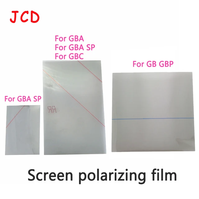 Dla GB GBP Podświetlany ekran Modyfikuj część Folia polaryzacyjna Dla GBA GBC GBASP NGP WSC