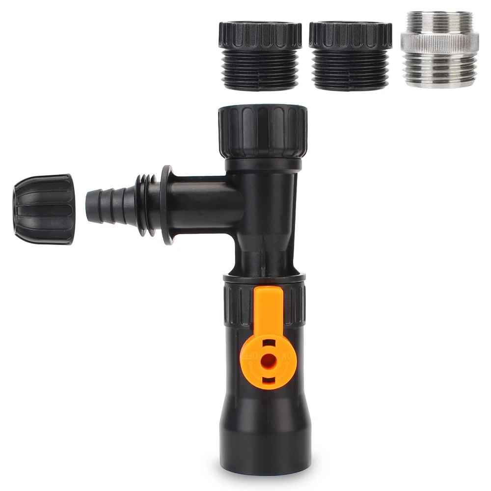 Splitter Watering Connector 3-Way Faucet Type Cleaning Tool Plastic Fish Tank Cleaning Faucet Water Changer Water Changer Pump