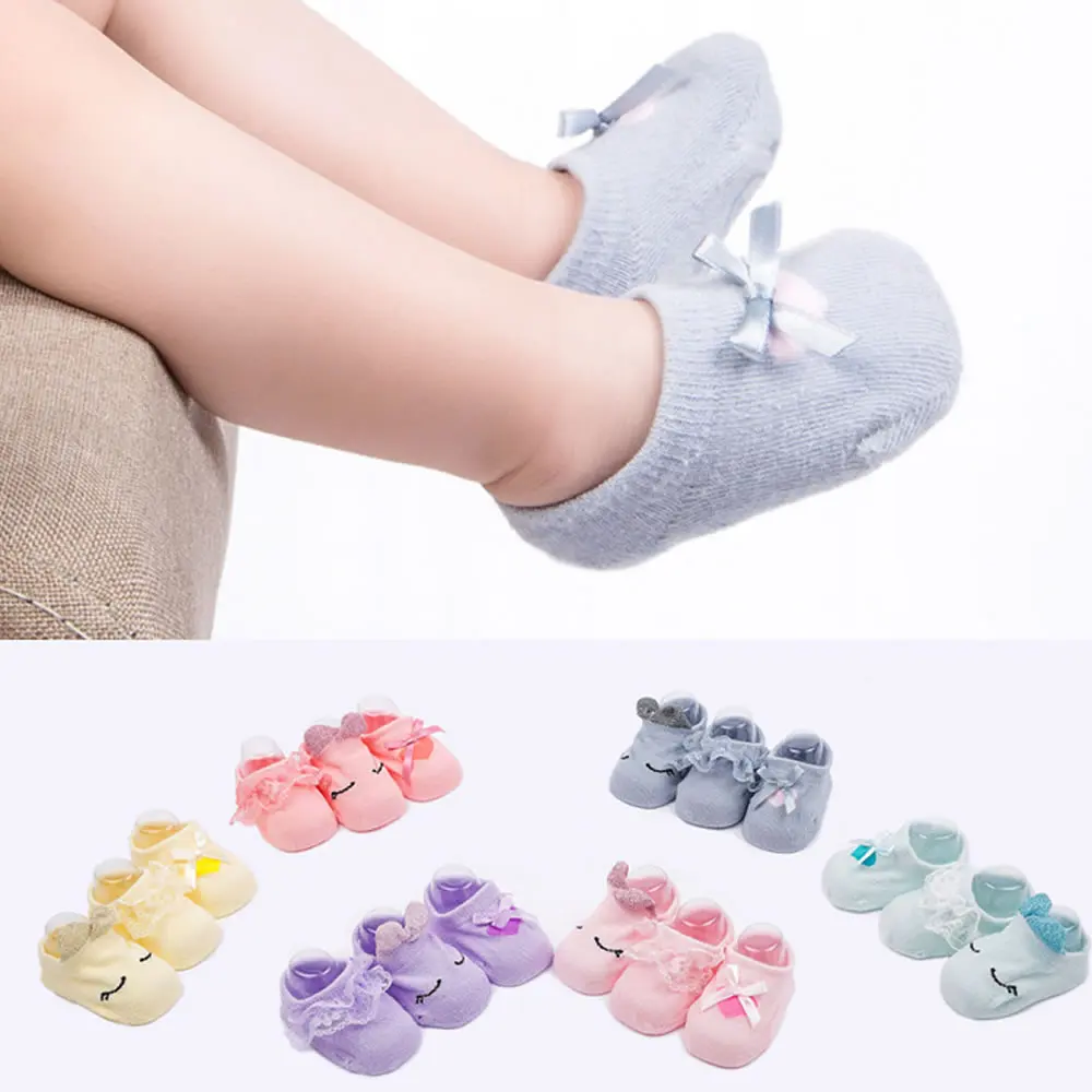 Newborn Socks Female Antiskid Boneless Baby Shoe Socks Anti-slip Toddler Girl Shoes New Baby Firstwalker