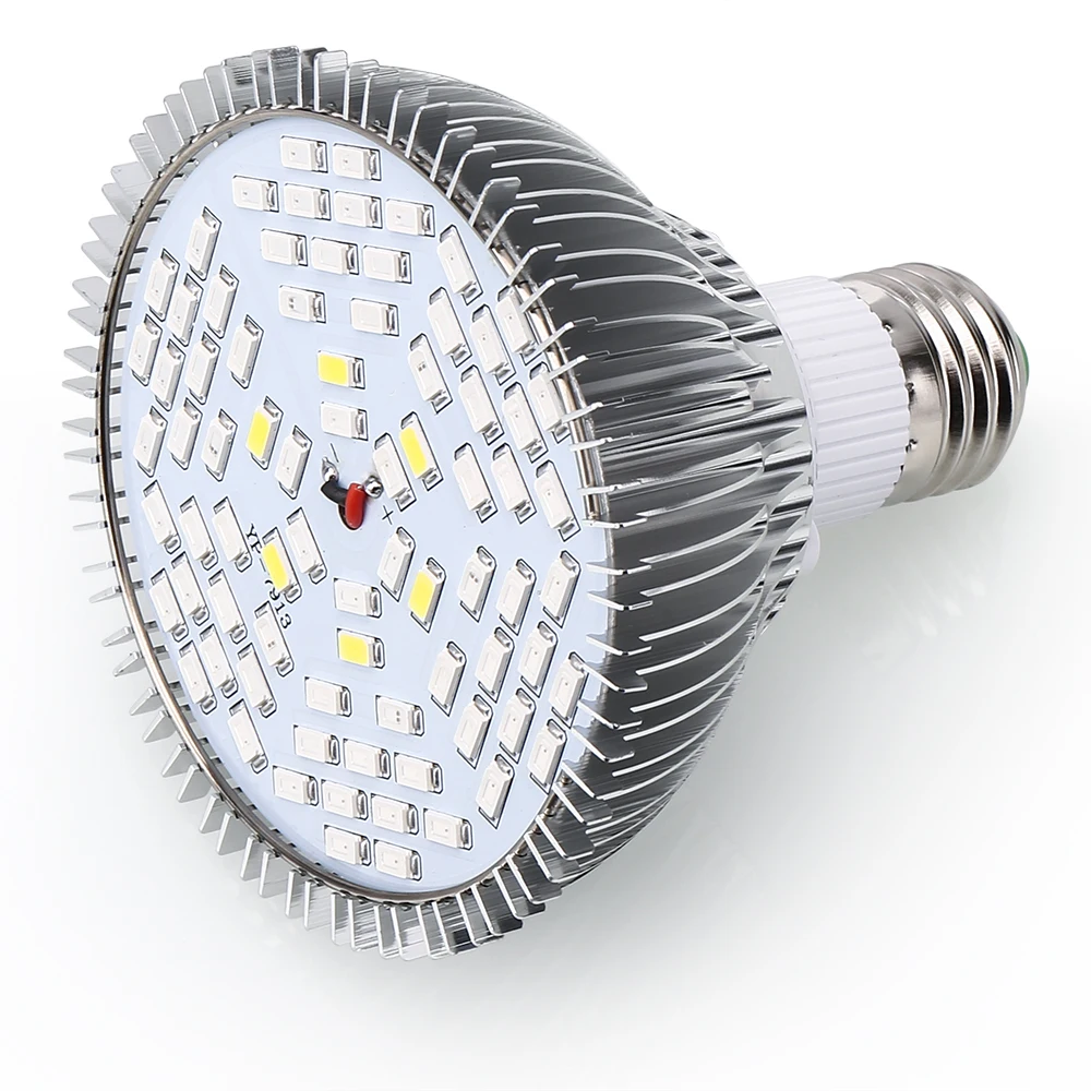 LVJING-Lámpara LED de espectro completo para invernadero, luz para cultivo de plantas de interior, tienda de cultivo de flores, E27, 50W