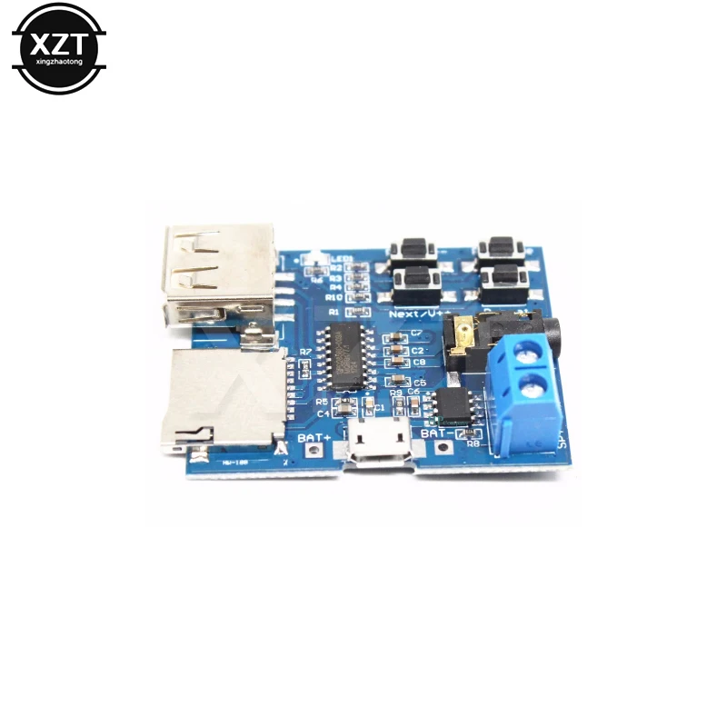 Mp3 nondestructive decoder board Built-in amplifier mp3 module mp3 decoder TF card U disk decoding player