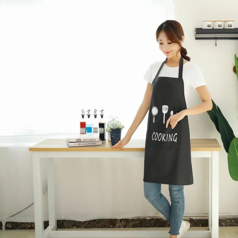 Waterproof Striped Kitchen Aprons for Woman Adult Bibs Home Cooking Baking Cleaning Aprons Coffee Shop Kitchen Accessories