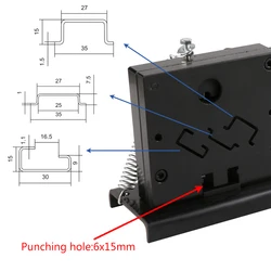 VSELE mulatifunction din rail cutter with hole punching cutting 3 kinds of din rails NZY-311