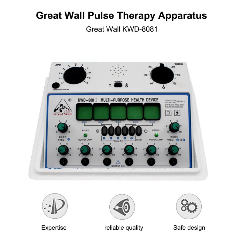 

Electric Acupuncture Stimulator Machine Electrical Nerve Muscle Stimulator 6 Channels Output Patch Massager Body Care