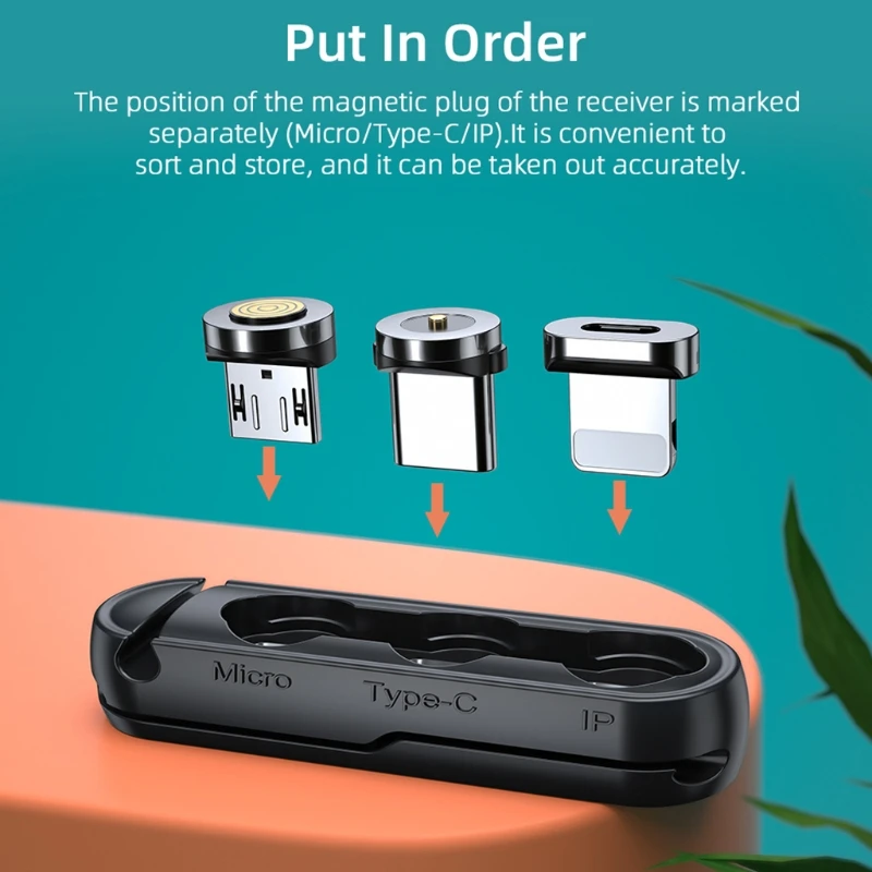 2022ใหม่สายปลั๊กแขนป้องกันสำหรับ Micro USB ประเภท C แบบพกพากล่องแม่เหล็กอะแดปเตอร์ซิลิโคน