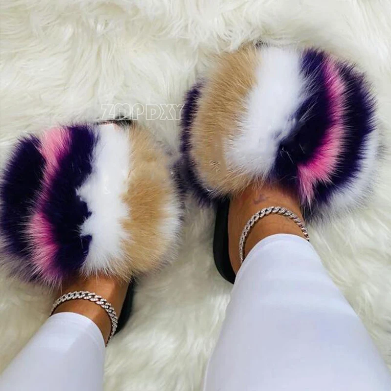 Girls Exquisite Shoes Warm Winter Plush Slides Cute and Comfort Home Slippers New Arrivals Amazing Fur Shoes Fashion Brand Shoes