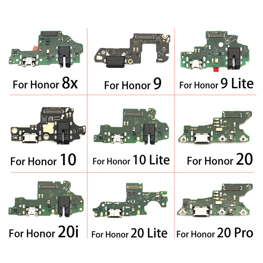 Dock Connector Micro USB Charger Charging Board Port Flex Cable For Huawei Honor 8 9 10 20 Lite 8X 20 Pro 20i