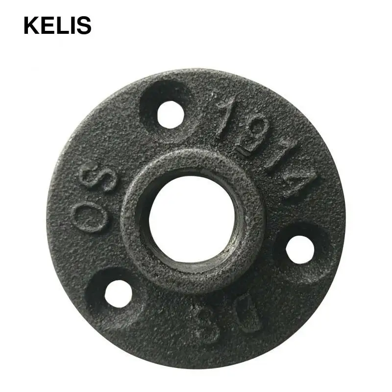 

5pcs Iron Pipe Fittings Wall Mount Floor Antique DN15 Flange Piece Hardware Tool cast iron flanges gietijzeren buisleidingen