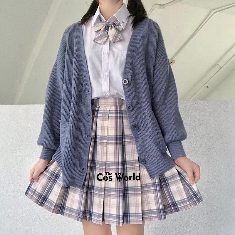 [Morning Sunlight] Girl's Summer High Waist Pleated Skirts Plaid Skirts Women Dress For JK School Uniform Students Cloths