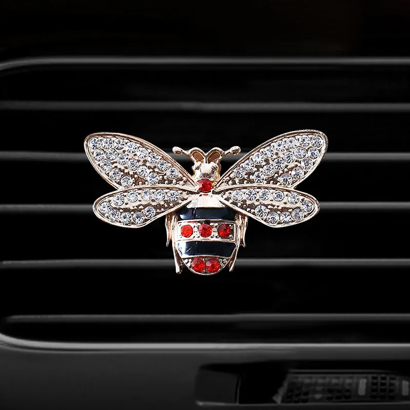 Bees Style سيارة معطّر الهواء زجاجة عطر الناشر في السيارة السيارات منفذ مكيف الهواء تنفيس مشبك عطر الهواء #4