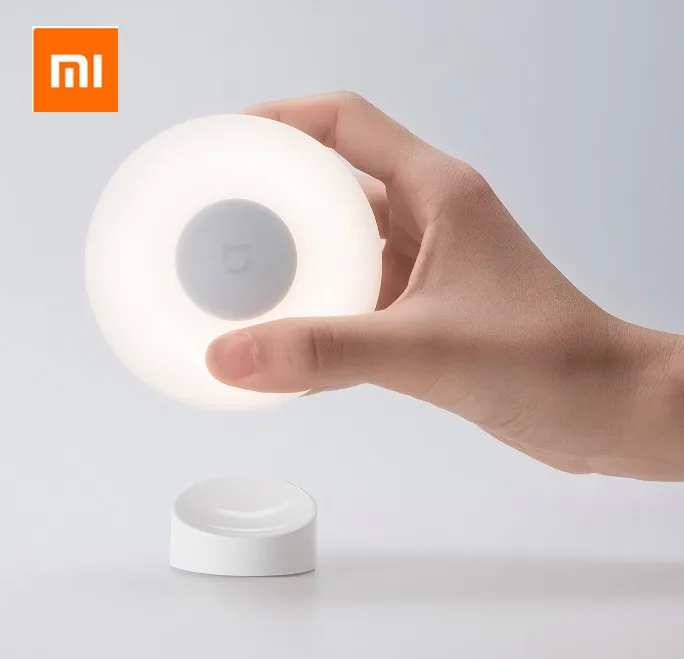 ใหม่ Original Xiaomi Mijia Night Light 2รุ่นปรับความสว่างสมาร์ทอินฟราเรด Body Sensor พร้อมฐานแม่เหล็ก