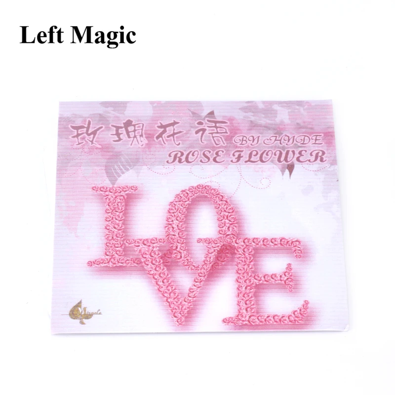 

Rose The Card - Magic Tricks For Lover Accessories Comedy Card Magic Close-Up Stage Mind Magic Toys Classic Mentalism