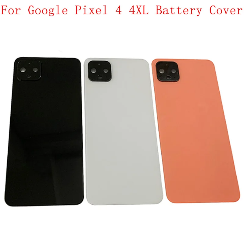 High Quality Battery Cover Housing Case with Camera Lens For Pixel 4 Pixel 4 XL Back Glass Cover Replacement