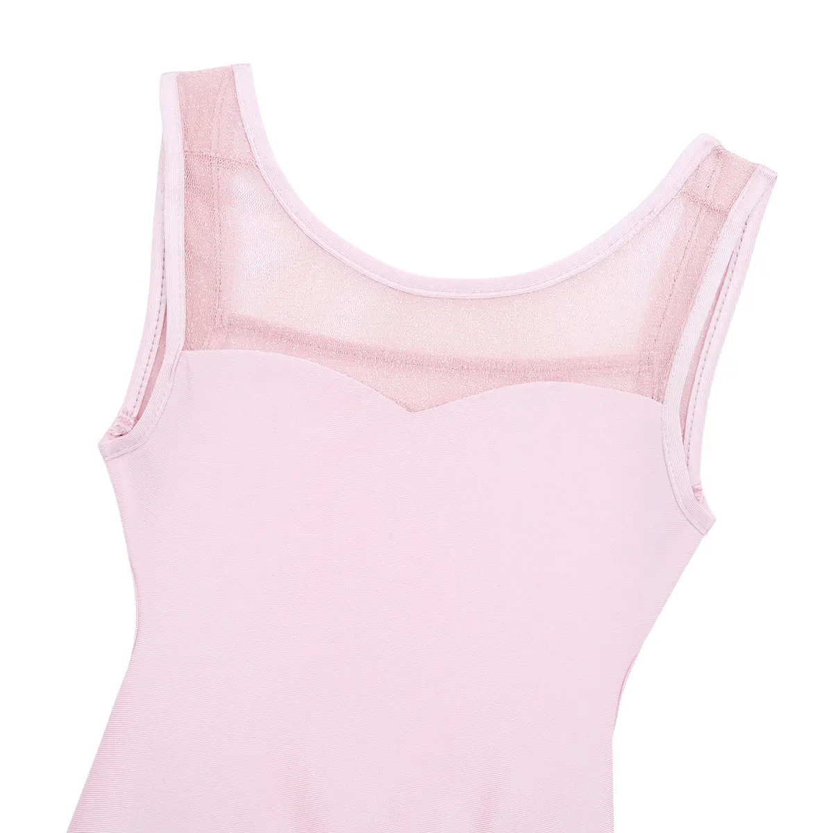 Mädchen Mesh High Low Rock Ballett Gymnastik Trikot Kinder unregelmäßigen Ballett Kleid zeitgenössischen lyrischen Gesellschaft stanz Kostüm