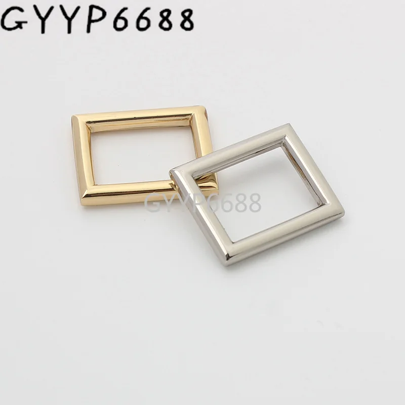 10-30-100pcs 3 colors 3.0mm wire 5/8\'\' polished alloy square buckle for lady bag handbag strap connector buckle purse hardware