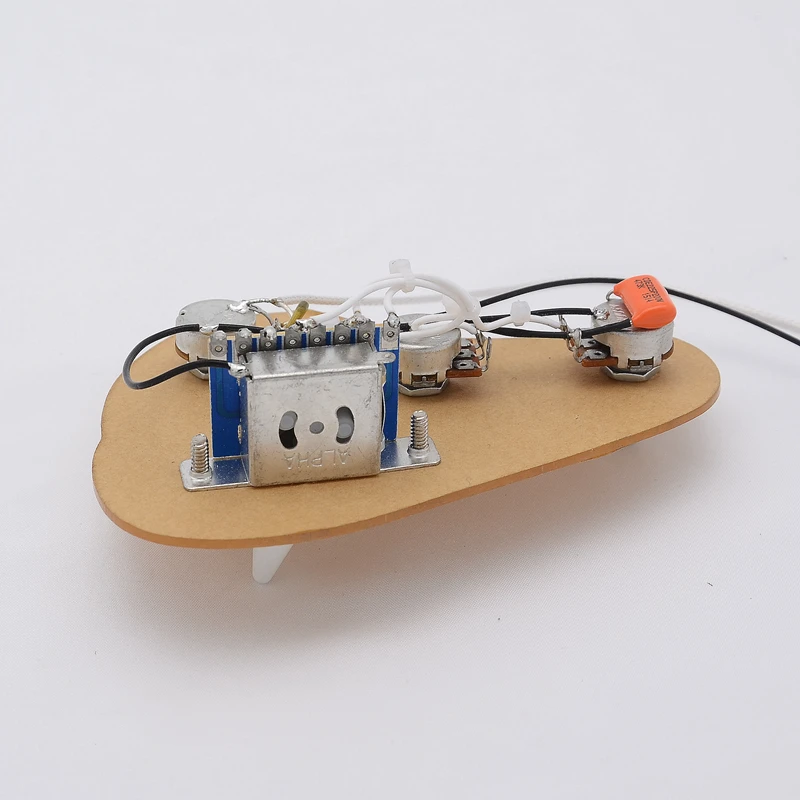 1 Set SSH Electric Guitar Wiring Harness ( 3x 500K Pots + 5-Way Switch + Jack ) for ST Guitar Kit