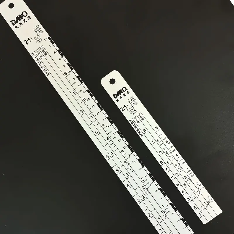 Automotive paint scale varnish curing agent thin material ratio scale ruler corrosion-resistant thickening paint ruler