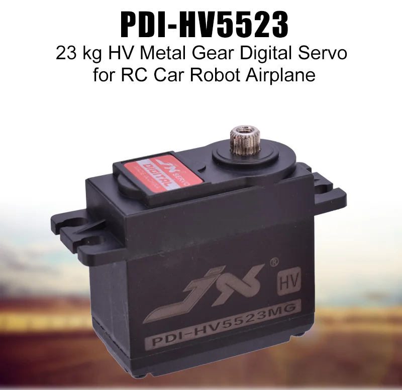 JX PDI-HV5523 HV High Voltage 23kg Metal Gear Digital Core Servo with High Torque for RC Airplane Drone Car Robot