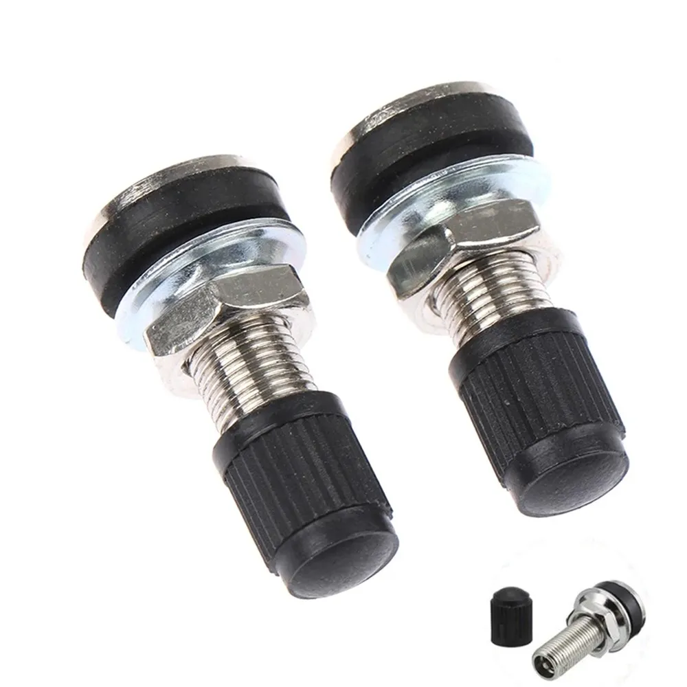 2PCS 32/35MM Tubeless Car Motorcycle Bike Tyre Valve With Dust Cap For Moto Wheel Tire Accessories Universal Tube Tyre