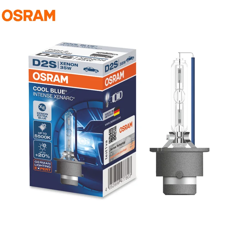 OSRAM-bombilla HID D2S de 35W, 66240CBI, 5500K, azul frío intenso, OEM, 20% más luces, lámparas de xenón para coche, alemania, 1X