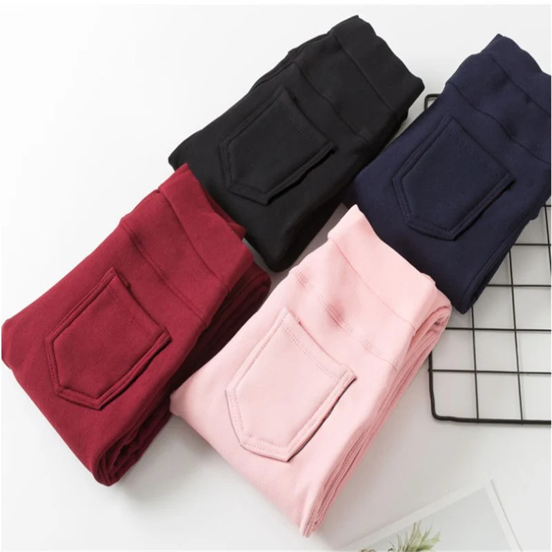 Winter Mädchen Leggings Plüsch Dicke Wolle Warme Kleidung Mädchen Hosen Herbst Hosen kinder Bein Hosen – Detail 6