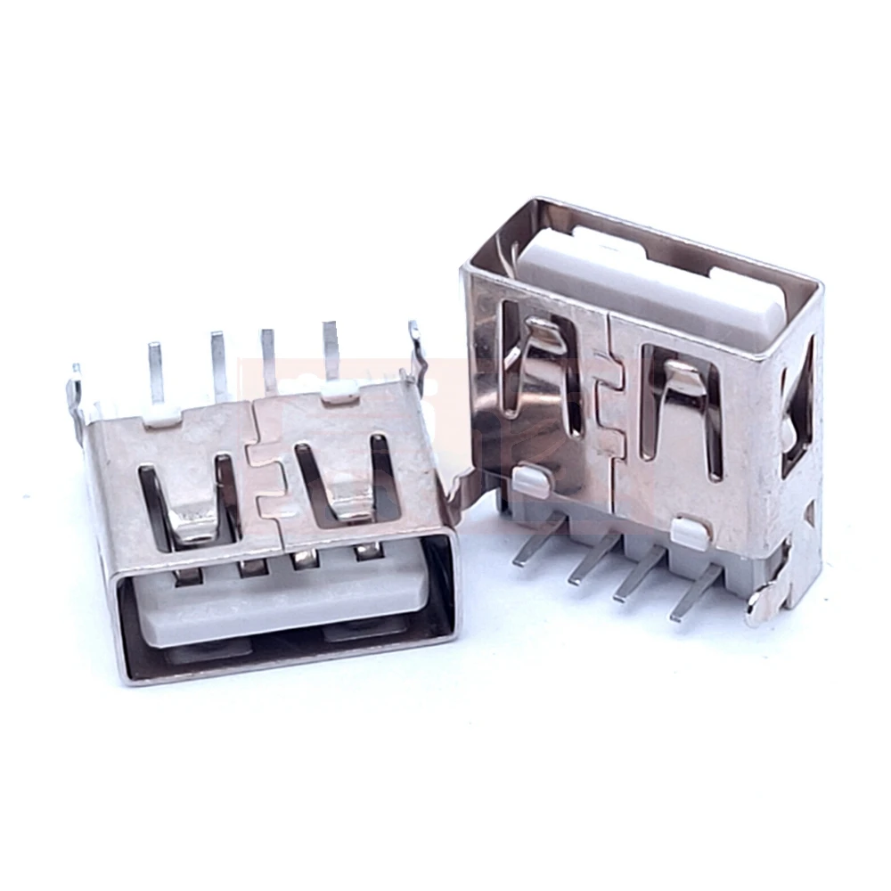 2020ขายร้อน10Pcs USB Type Aพอร์ตมาตรฐานตัวเมียSolderตัวเชื่อมต่อซ็อกเก็ตPCB USB-Aประเภท