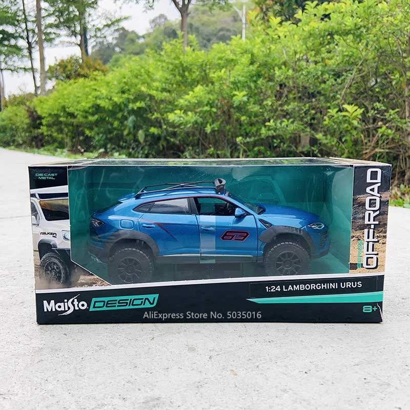 Maisto 1:24 Lamborghini URUS blue simulation alloy car model crafts decoration collection toy tools gift