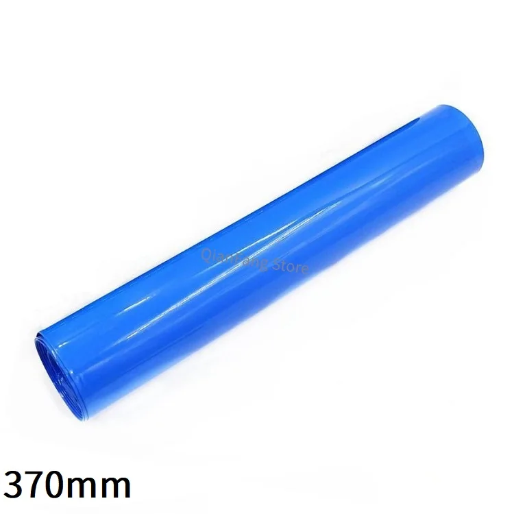 

370mm Width 18650 Lithium Battery Film Wrap PVC Heat Shrink Tube Sheath Cover Insulated Cable Sleeve Pack Protection Blue Black