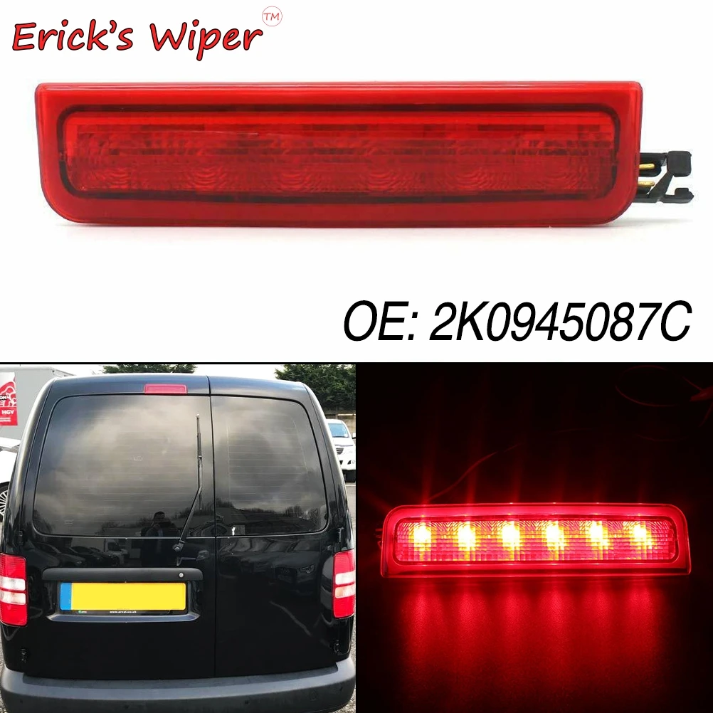 Erick's Wiper Rear Brake LED Light Tail Stop Lamp Bulbs OE Equivalent 2K0945087C For VW Caddy III Box Estate 2004 - 2015