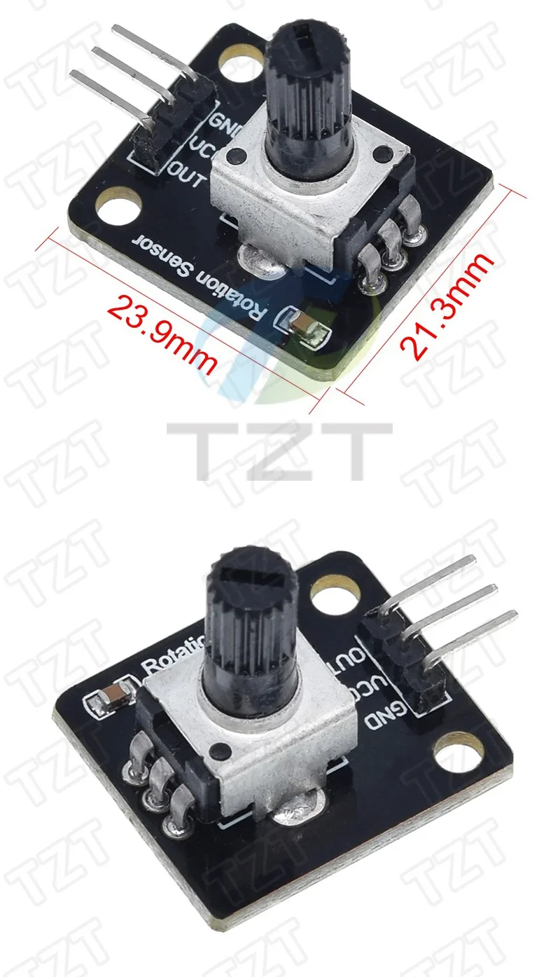 360 Grad Drehgeber modul Dreh potentiometer Analog knopf modul für Arduino KY-040 RV09 Drehgeber Ec11 Knopf kappe – Detail 5