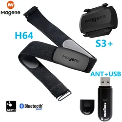 MAGENE H64 Heart Rate Monitor Belt/ S3+ Dual Speed Cadence Sensor Cycling Bicycle for GPS Bike Computer Garmin Bryton iGPSPORT