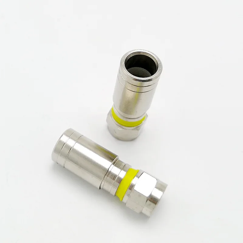 Extrusion F type connecor for RG6 Coaxial cable British unit CATV F type connector 10pcs
