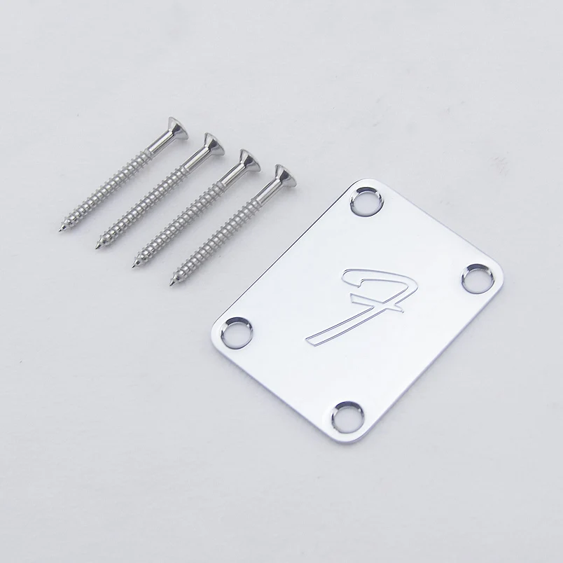 1 Set  Electric Guitar Electric Bass Neck Plate / Neck Joint Plate With Screws  MADE IN KOREA