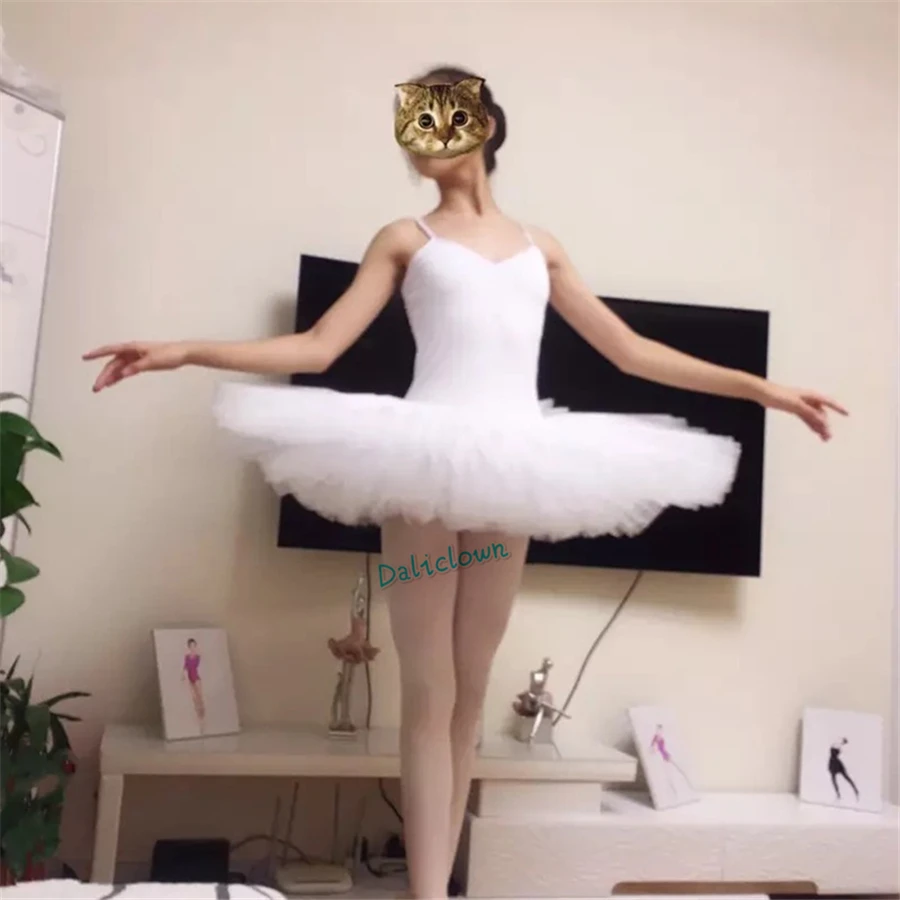 Swan Lake Professional Ballet Tutu For Adult Women Child Kids Ballerina Party Dance Costume Tulle Ballet Dress Girls