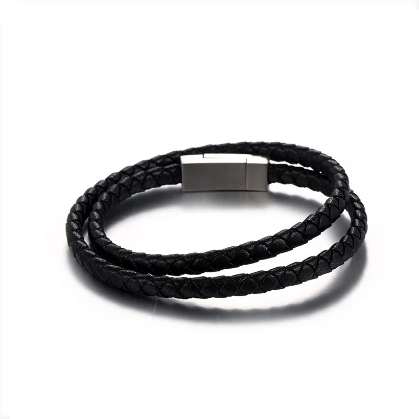 

Personalize Braided Wrap Leather Bracelets For Men Women Vintage Life Charm Wristbands Girl Boy Gifts