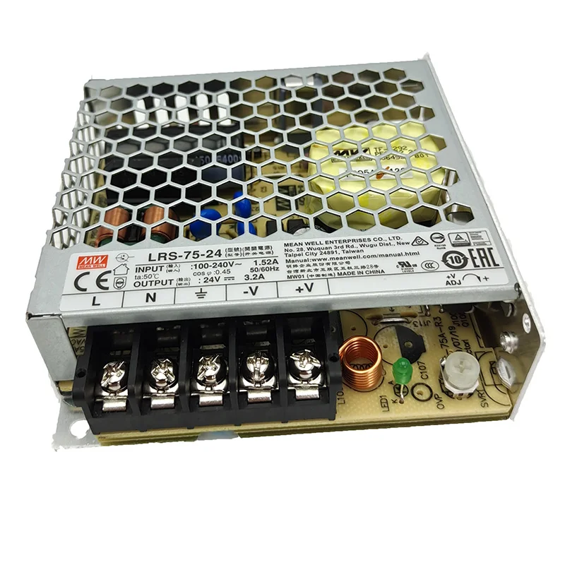 

CNC Original MEAN WELL Switching Power Supply M350 DDCSV3.1 AC 110V/220V to DC 24V 75W MW Switching Power Supply for Automation