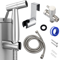 Handheld Toilet Bidet Sprayer Set Kit Stainless Steel Hand Bidet faucet for Bathroom Hand Sprayer Shower Head Self Cleaning